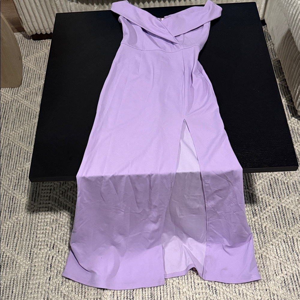 SHEIN Lavender Off-Shoulder Dress